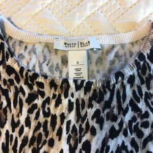 Animal print WHBM sweater.